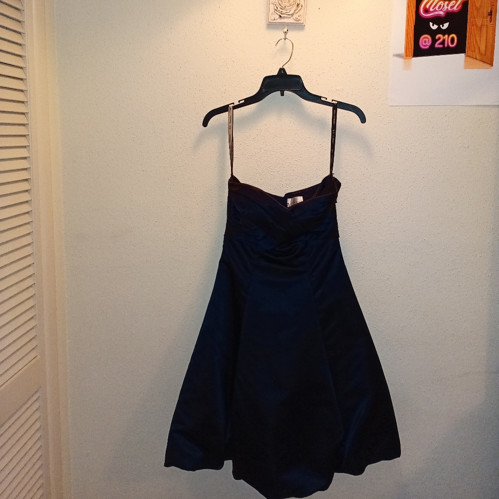 Midnight Blue Strapless Dress